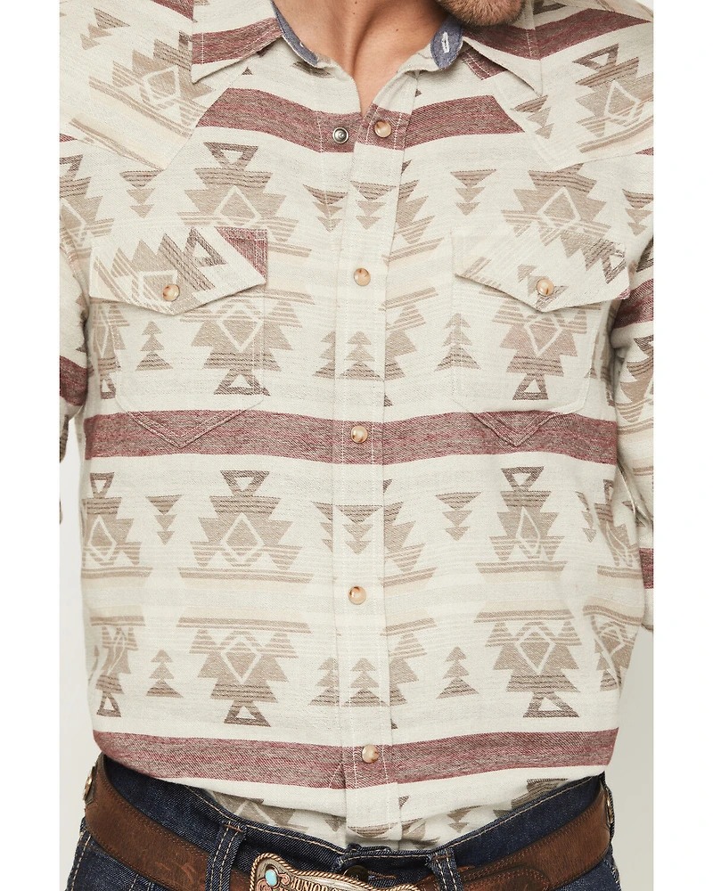 Cody James Men's Sierra Nevada Southwestern Print Long Sleeve Snap Western Shirt