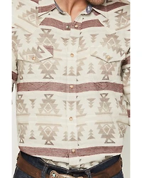 Cody James Men's Sierra Nevada Southwestern Print Long Sleeve Snap Western Shirt