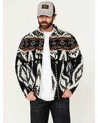 Moonshine Spirit Men's Revenge Southwestern Print Button-Down Shirt Jacket