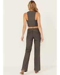 Idyllwind Women's Annex Herringbone Revel Mid Rise Stretch Trouser Pants