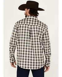 Cody James Men's Palamino Plaid Print Long Sleeve Button-Down Stretch Western Shirt