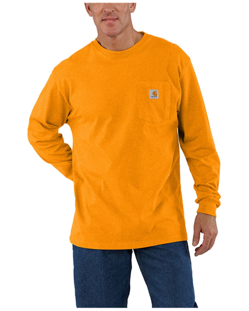 Carhartt Men's Loose Fit Heavyweight Long Sleeve Pocket T-Shirt
