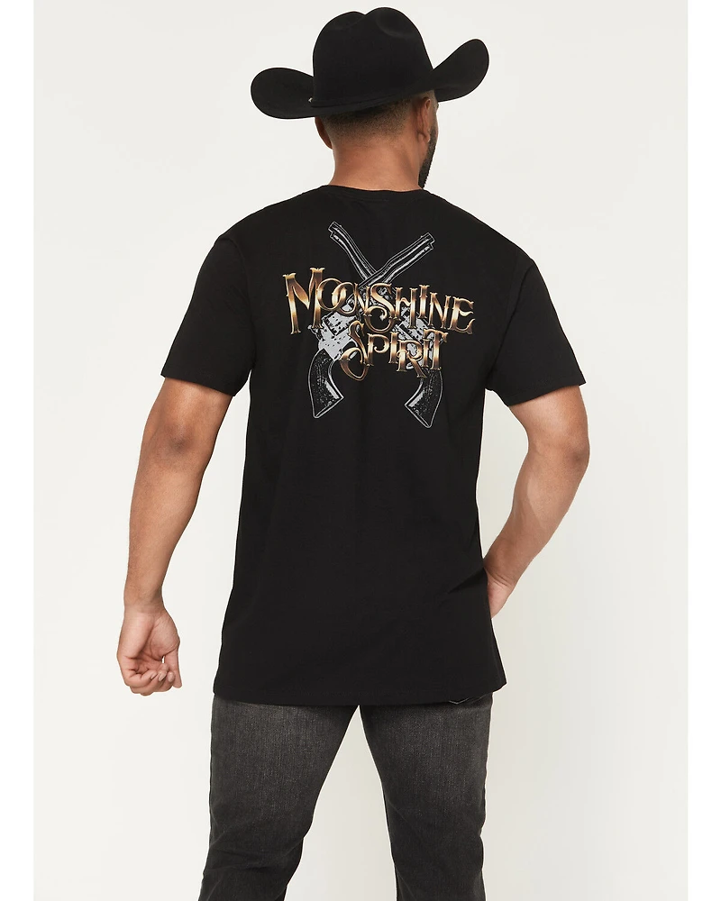 Moonshine Spirit Men's Golden Luster Short Sleeve Graphic T-Shirt