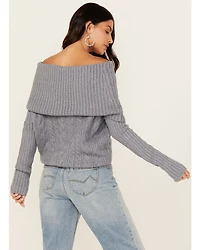 Shyanne Women's Off The Shoulder Cable Knit Sweater