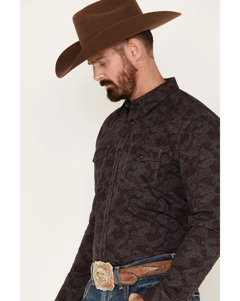 Moonshine Spirit Men's Stage Light Long Sleeve Snap Western Shirt