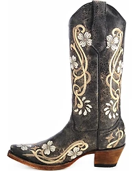 Circle G Women's Floral Embroidered Western Boots