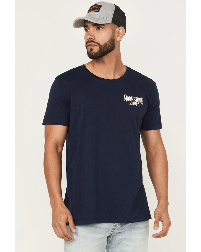 Moonshine Spirit Men's Moonlit Short Sleeve Graphic T-Shirt