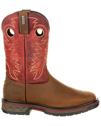 Georgia Boot Men's Carbo-Tec LT Waterproof Western Work Boots - Square Toe