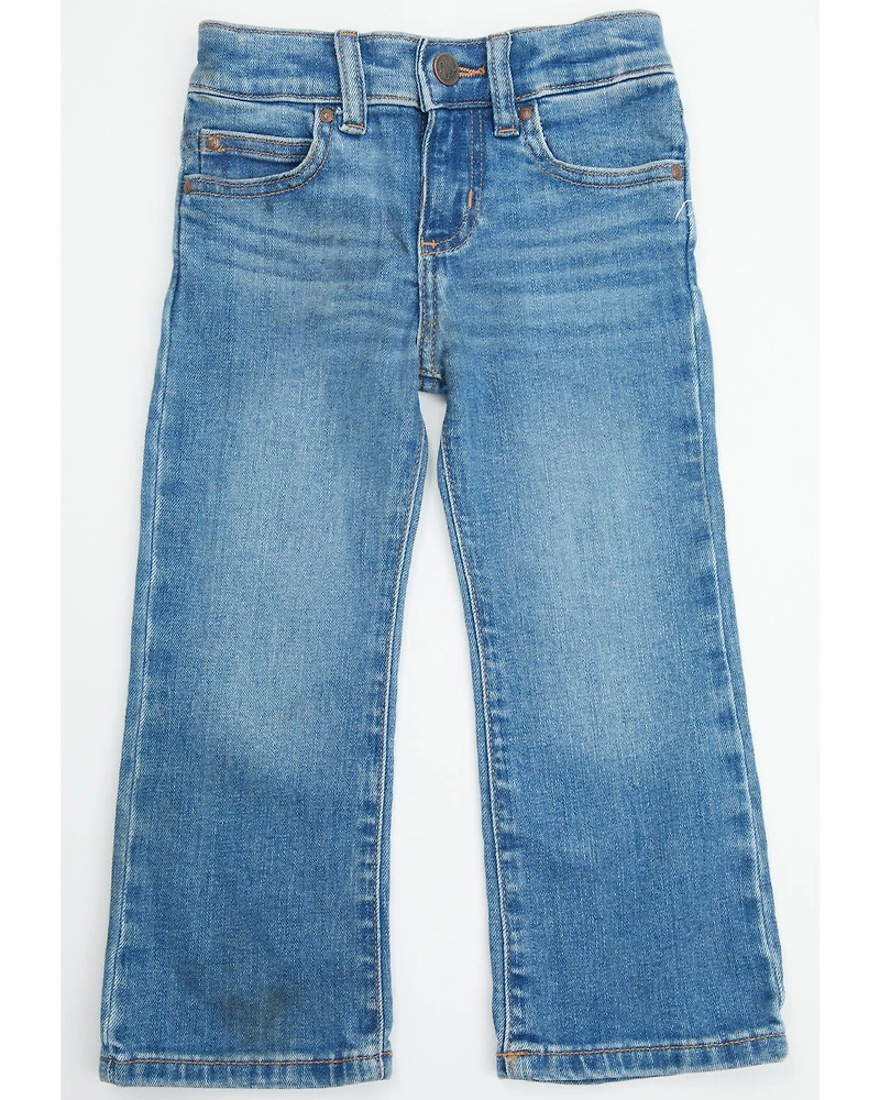 Wrangler Toddler Girls' Medium Wash Bootcut Denim Jeans