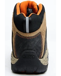 Hawx Men's Talon 2 Deep Taupe Waterproof Lace-Up Hiking Work Boots - Soft Toe