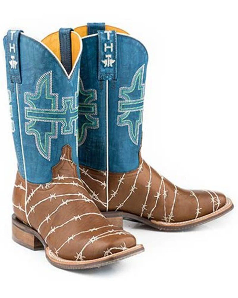 Tin Haul Women's Hands Off Western Boots - Broad Square Toe