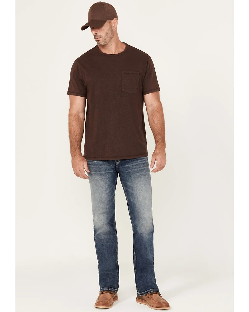 Brothers and Sons Men's Boneyard Dark Wash Vintage Straight Stretch Denim Jeans