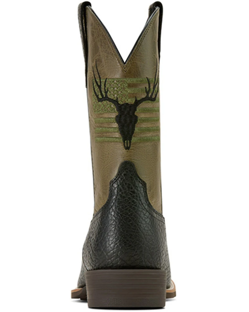 Ariat Men's Sport Antlers Western Boots - Broad Square Toe
