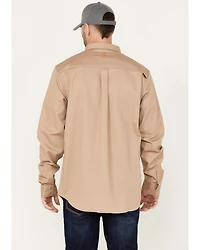 Hawx Men's FR Solid Long Sleeve Button Down Woven Work Shirt - Big & Tall