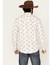 Moonshine Spirit Men's the Light Floral Print Long Sleeve Snap Western Shirt
