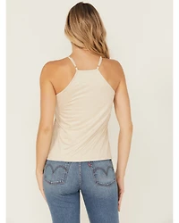 Shyanne Women's Faux Suede Halter Tank