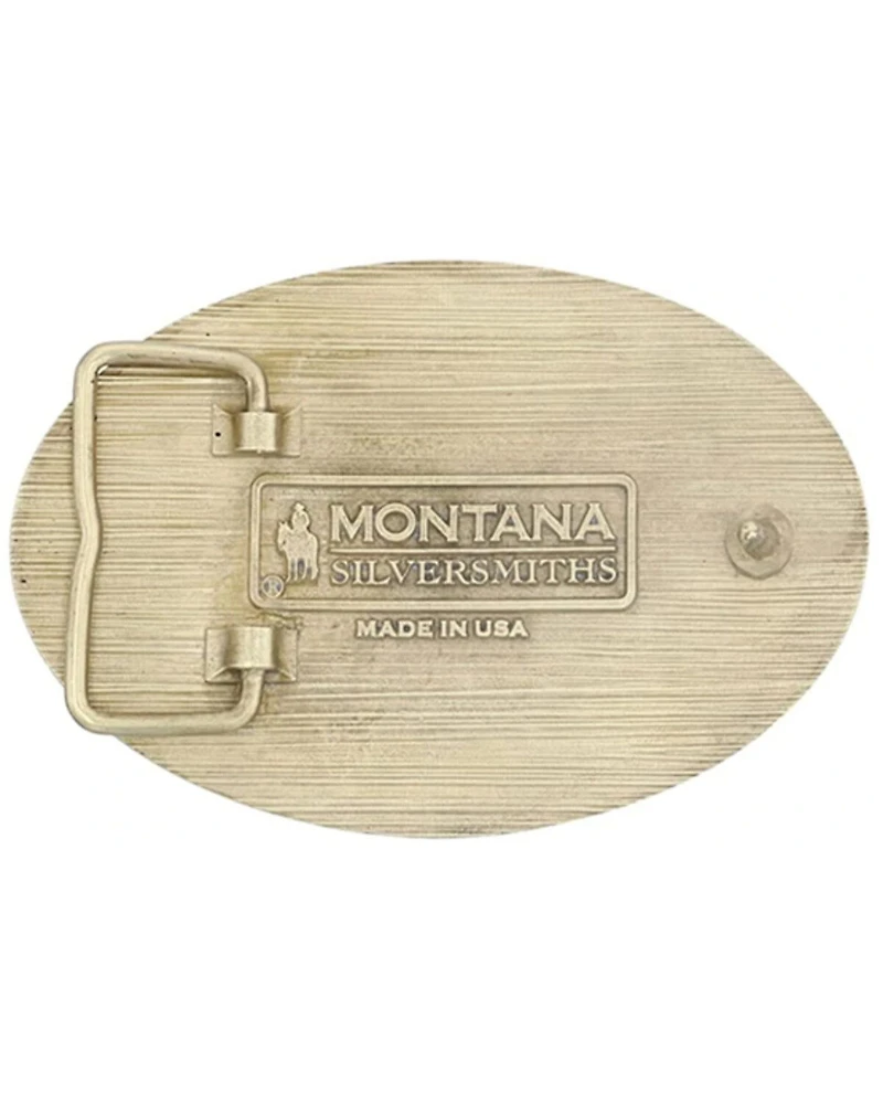 Montana Silversmiths Men's Soaring Eagle Arms Belt Buckle