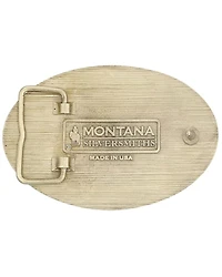 Montana Silversmiths Men's Soaring Eagle Arms Belt Buckle