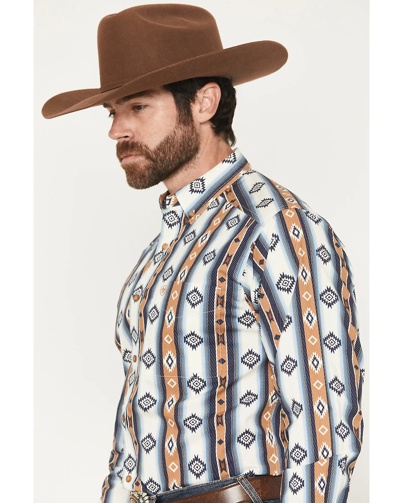 Ariat Men's Shilo Southwestern Print Long Sleeve Button-Down Western Shirt