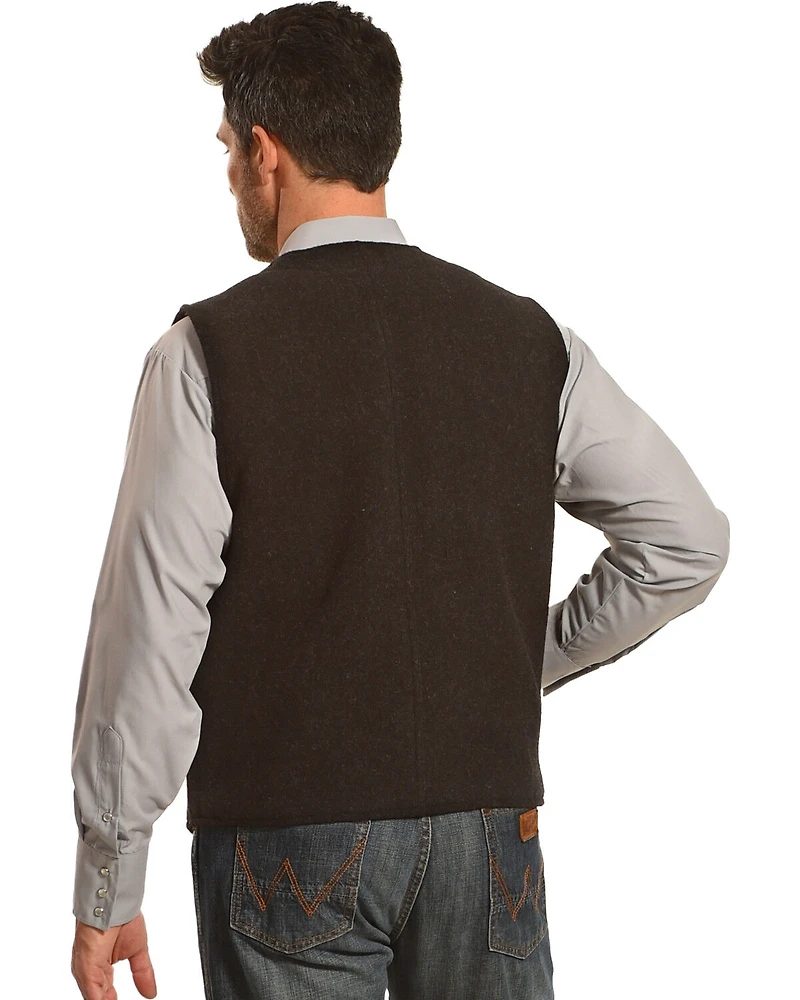 Wyoming Traders Men's Wool Button Closure Vest