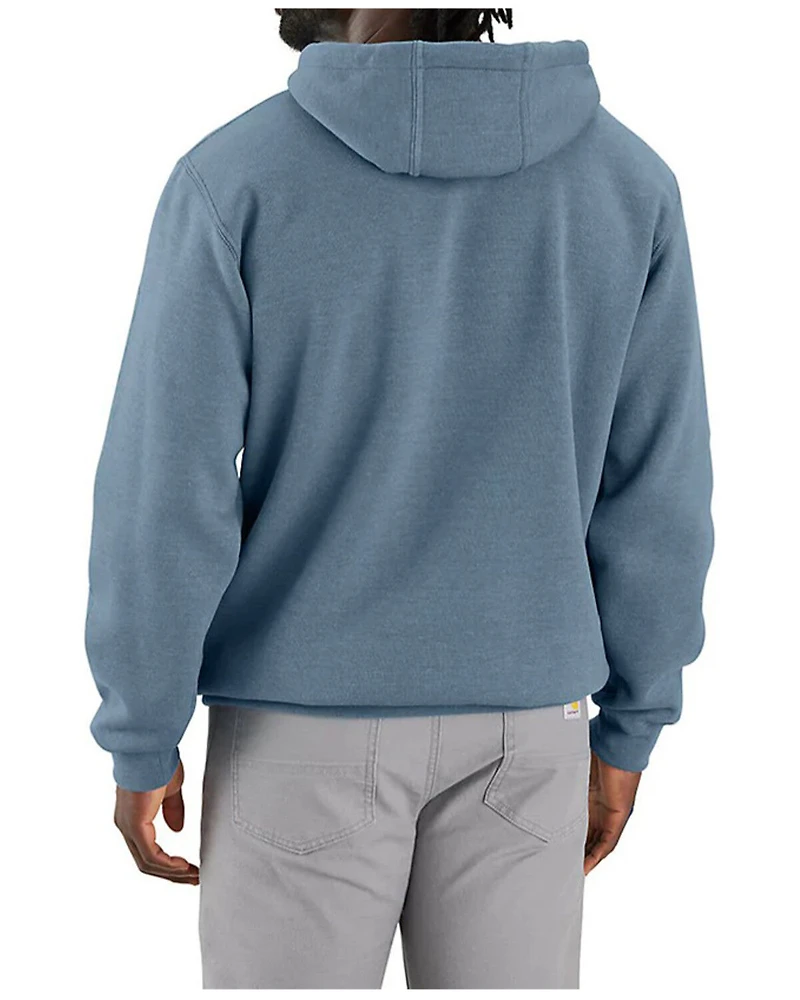 Carhartt Men's Loose Fit Midweight Logo Sleeve Graphic Hooded Sweatshirt