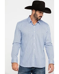 Scully Signature Soft Series Men's X Geo Print Long Sleeve Western Shirt