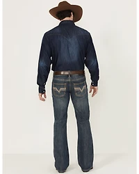 Rock & Roll Denim Men's Double Barrel Medium Wash Relaxed Straight Jeans