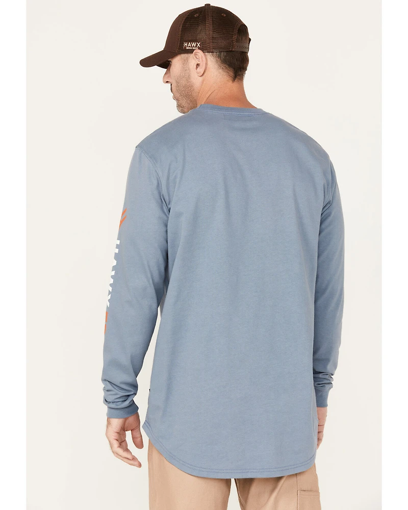 Hawx Men's FR Logo Long Sleeve Work T-Shirt - Big & Tall
