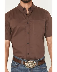 Cody James Men's Basic Twill Short Sleeve Button-Down Stretch Western Shirt