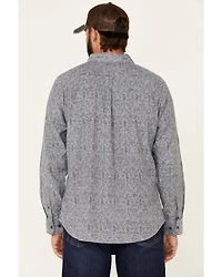 United By Blue Men's Southwestern Soft Hemp Chambray Long Sleeve Western Shirt