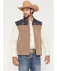 Hooey Men's Jackson Hole Southwestern Colorblock Softshell Vest