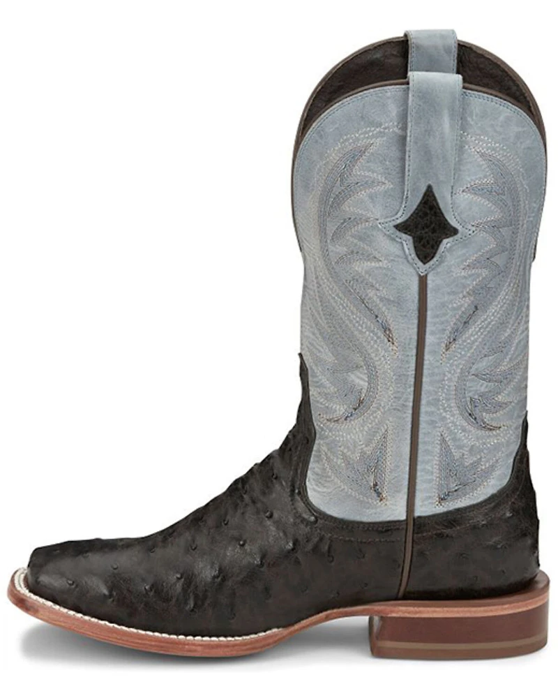 Tony Lama Women's Searcy Exotic Full Quill Ostrich Western Boots - Broad Square Toe