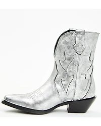 Free People Women's Way Out West Metallic Western Boots - Snip Toe