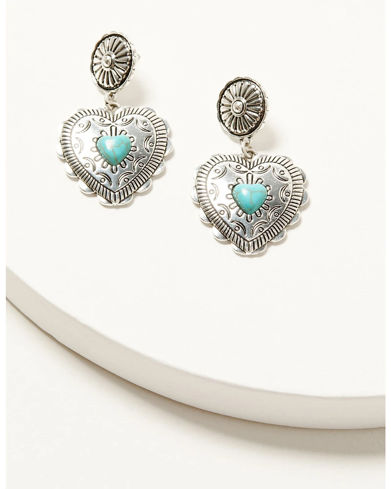 Shyanne Women's Heart Statement Earrings