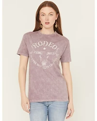 Youth Revolt Women's Rodeo Embellished Short Sleeve Graphic Tee
