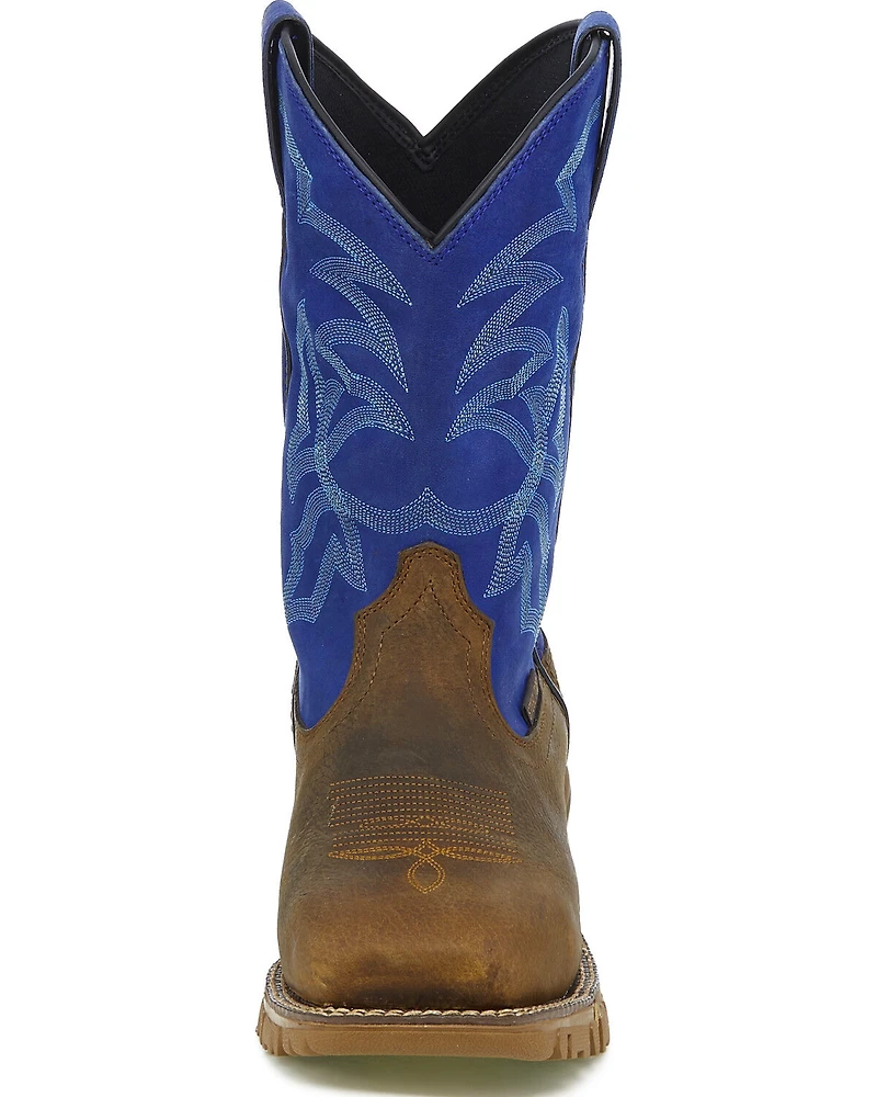 Tony Lama Men's Roustabout Waterproof Western Work Boots - Steel Toe