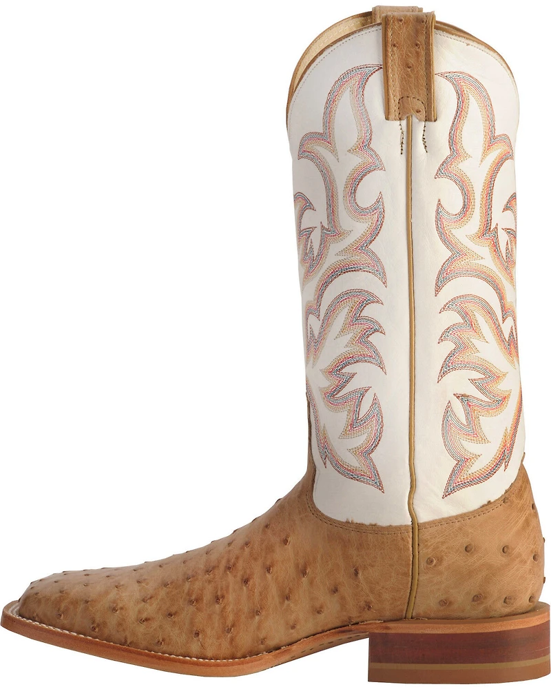 Justin Men's AQHA Remuda Full Quill Ostrich Exotic Boots