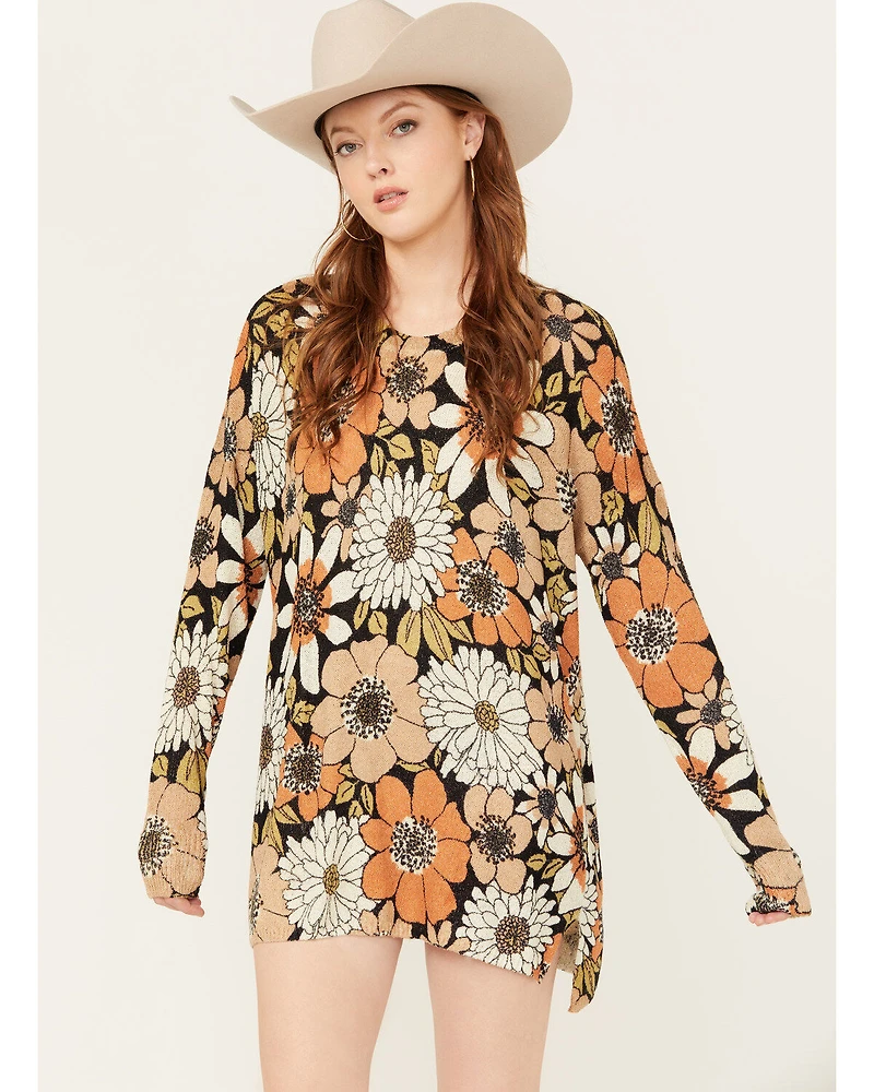 Show Me Your Mumu Women's Floral Print Bonfire Sweater