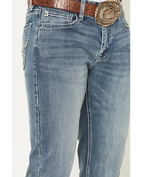 Hooey Men's Medium Wash Slim Straight Stretch Denim Jeans
