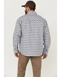 Resistol Men's Starke Small Plaid Long Sleeve Button Down Western Shirt