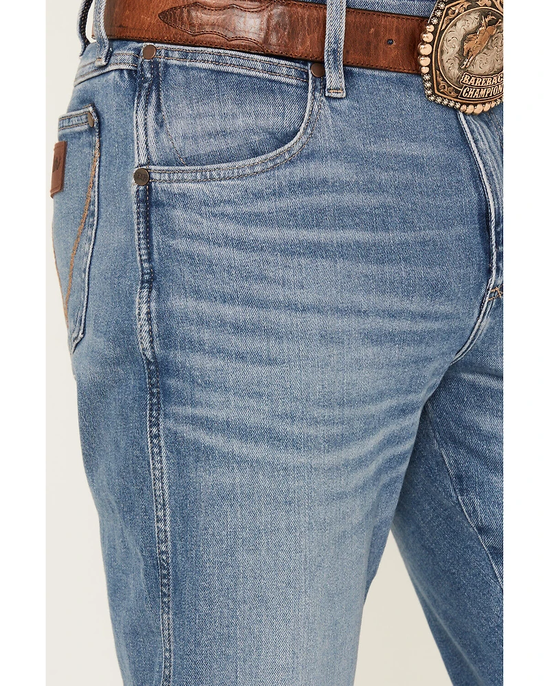 Wrangler Retro Men's Nolen Light Wash Slim Bootcut Stretch Denim Jeans - Tall