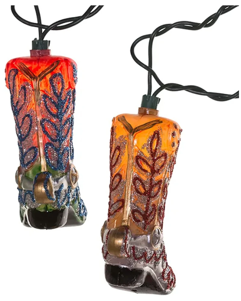 Kurt Adler Cowboy Boot String Light Set; received 6.13km