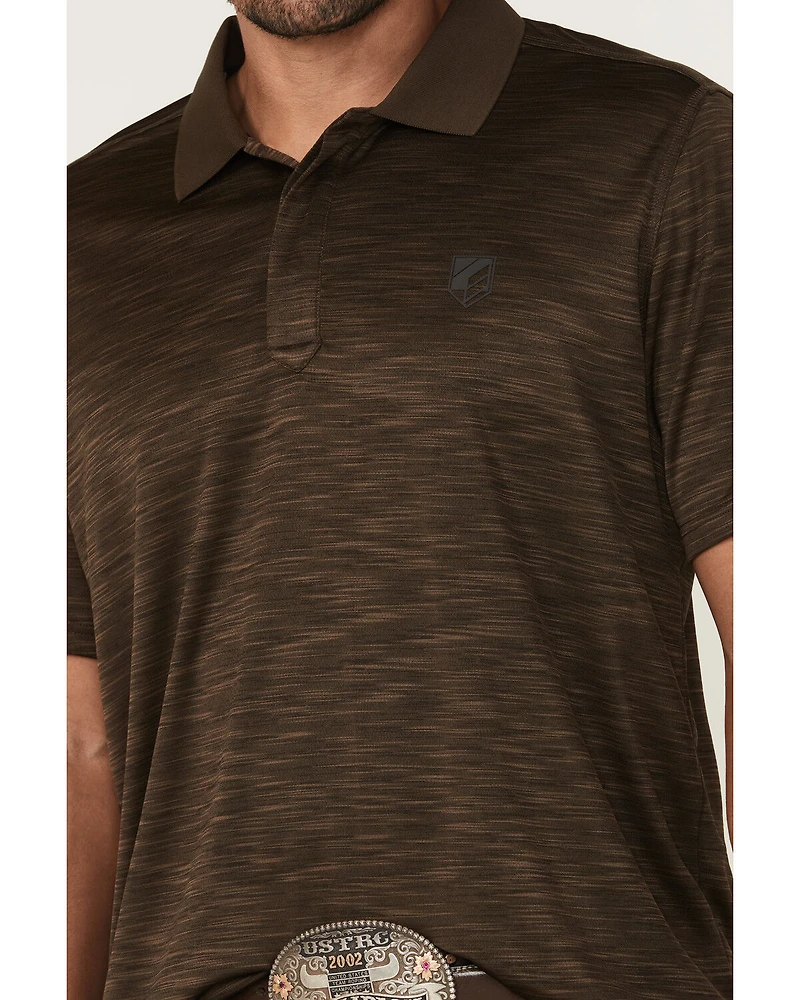 RANK 45® Men's Heeler Short Sleeve Button-Down Polo Shirt