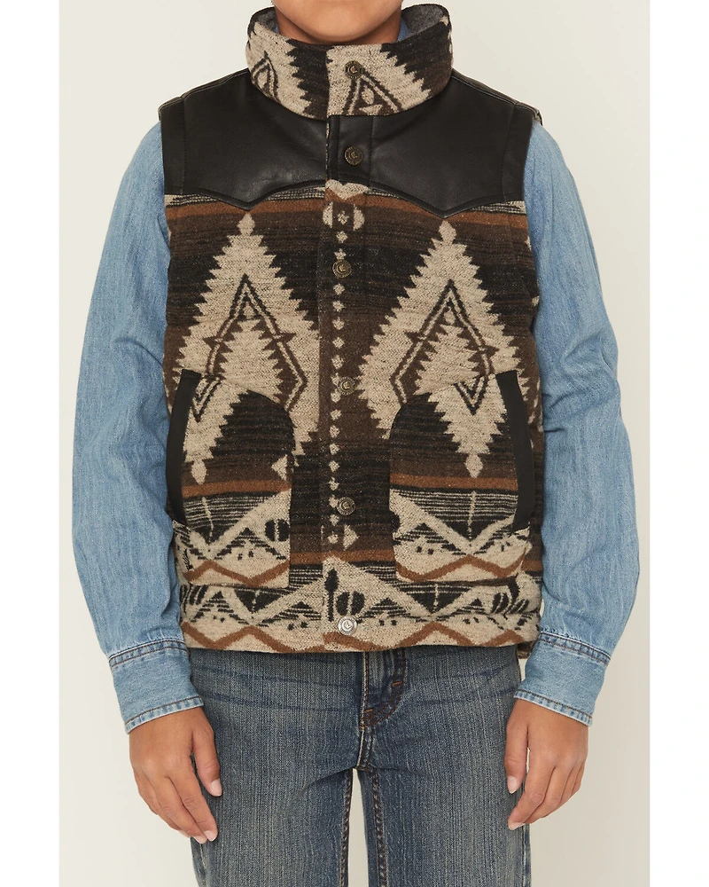 Cody James Boys' Oil Slick Southwestern Print Vest