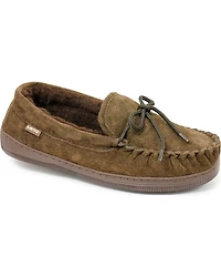 Lamo Footwear Men's Leather Moccasin Slippers - Moc Toe