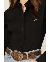 Kimes Ranch Women's Logo Long Sleeve Button-Down Western Shirt