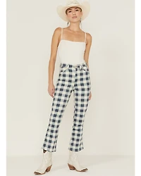 Wrangler Women's Checkered Flare Jeans