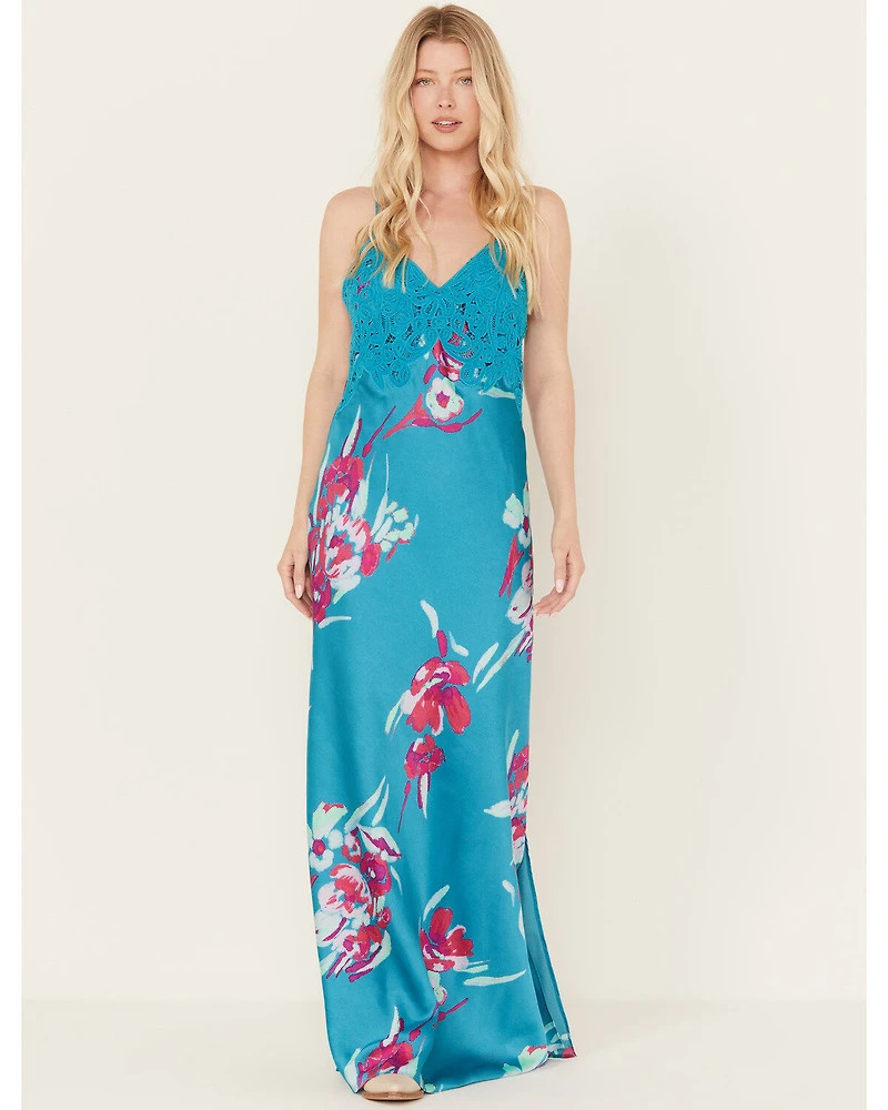 Free People Women's Forever Yours Floral Sleeveless Maxi Dress