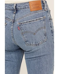 Levi's Women's Medium Wash Middy Ankle Flare Stretch Denim Jeans