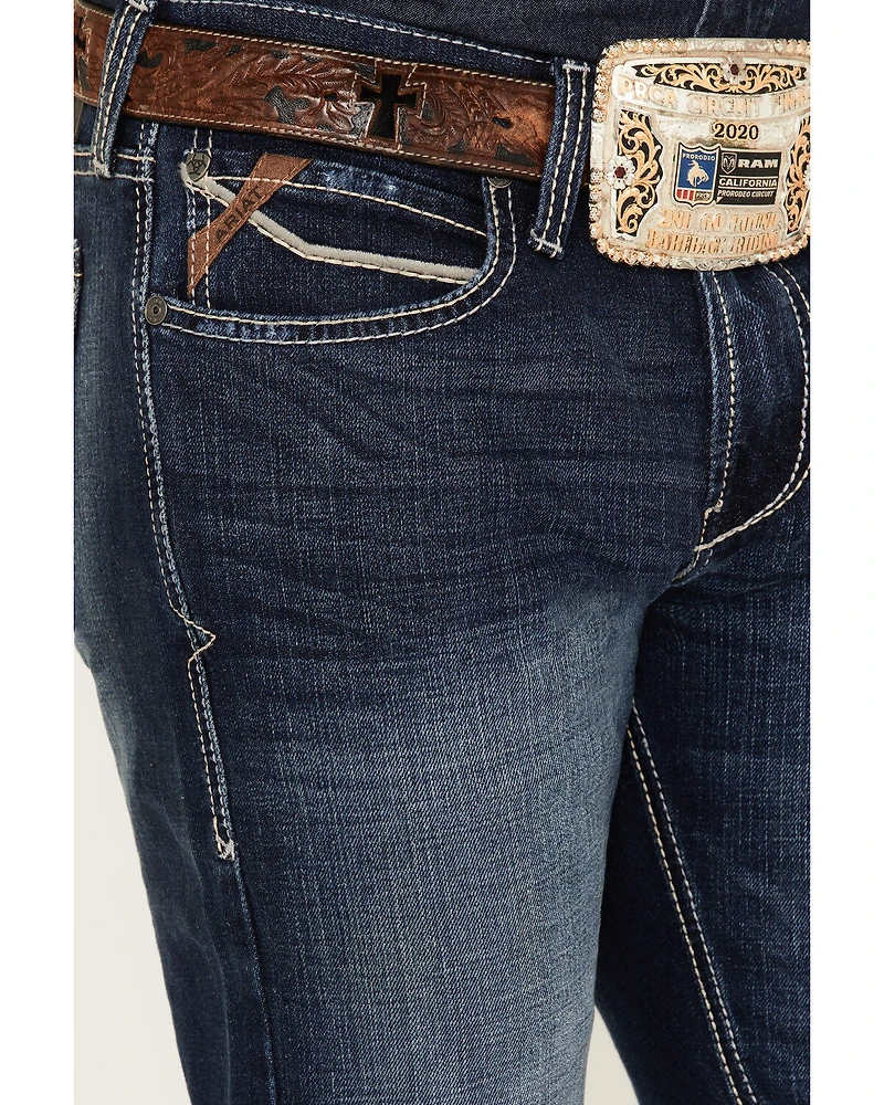Ariat Men's Dark Wash M7 Ralston Mission Bootcut Jeans